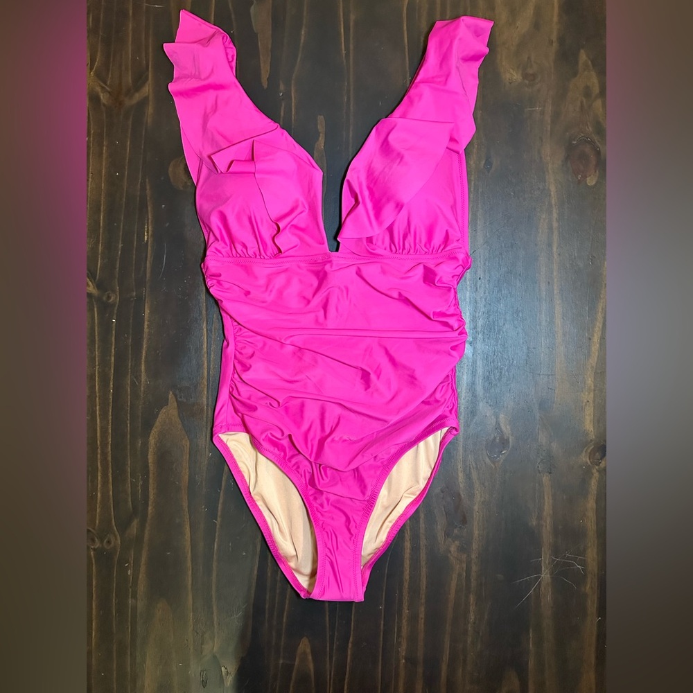 J. Crew Bold Pink Swimwear